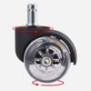 Office Pulley Rollers Wheel Swivel Chair Caster Mute Wheel Office Chair Wheels Furniture Caster