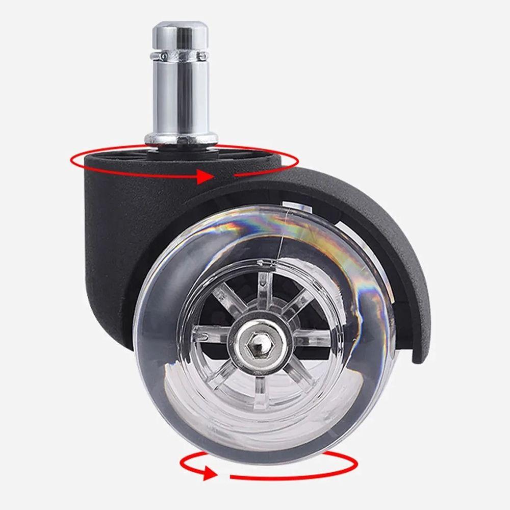 Office Pulley Rollers Wheel Swivel Chair Caster Mute Wheel Office Chair Wheels Furniture Caster