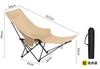 Moon Chair, Folding, 3-Level Adjustment, with Footrest, Outdoor Chair, Compact Storage, 600D Oxford, Camping Chair