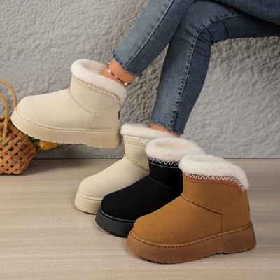 Mao Mao зимние женские угги новая коллекция большой размер круглый носок толстая подошва на одной педали хлопковые туфли