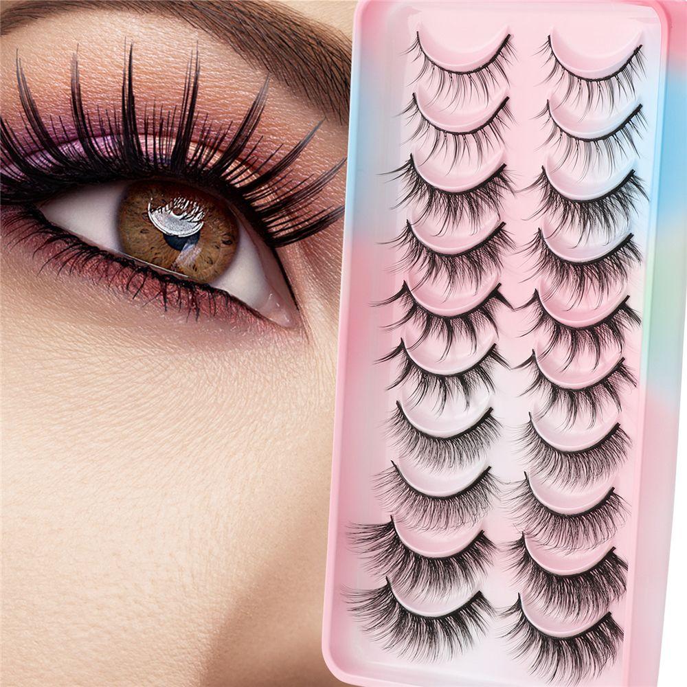 Fluffy Dramatic Fairy Clusters Fake Eyelashes Manga Lashes Anime Lashes Mink Lashes Cosplay Lashes