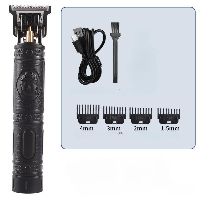 Винтажная электрическая машинка для стрижки волос T9 0 мм, USB, перезаряжаемая машинка для стрижки волос, триммер для бороды для мужчин, парикмахерская, профессиональная