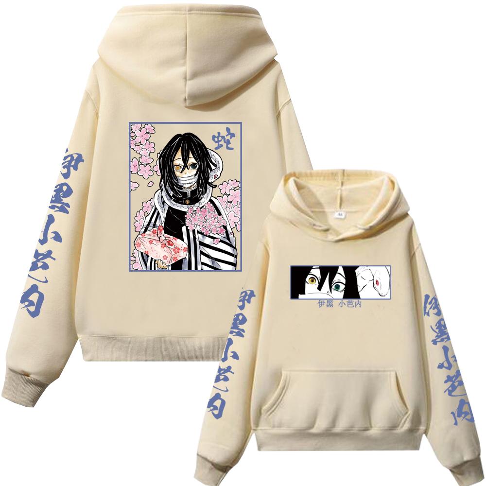 Убийца демонов Игуро Обанай и Канродзи Мицури Аниме Толстовки с капюшоном Толстовка Пуловеры Мужчина Женщина Пара Уличная одежда мультяшные толстовки