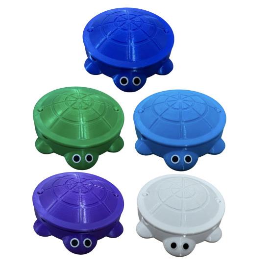 Мини Песочница-Черепаха с Крышкой Песок Мини Инструменты Аксессуары 3D-Печать Черепаха Ящик для Хранения Песка Круглый Контейнер Детская Летняя Пляжная Игрушка