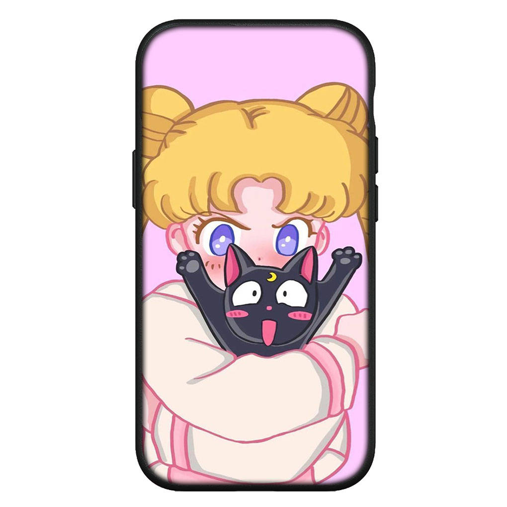 Чехол для iPhone 16 15 Xiaomi Redmi Note 14 13 12 11 Pro Max X 8 16e Samsung Galaxy S25 S24 S23 Moto OPPO Huawei Cartoon Sailor Comics Moon Phone Case