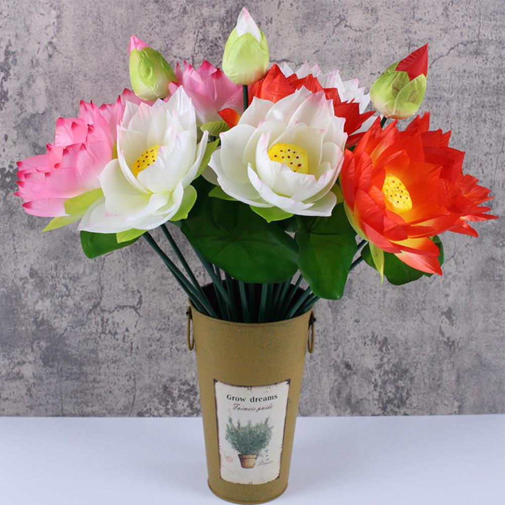 Искусственный цветок для свадьбы Лотос Вечеринка Шелковая кувшинка