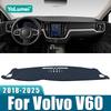 Для Volvo V60 2018 2024 2025 Автомобильная Панель Приборов Солнцезащитный Козырек Чехол Коврик Приборная Панель Стол Нескользящий Коврик Ковры