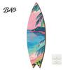 Outdoor Waterproof Sign Hawaiian Surfboard Wall Art, Wooden Tropical Beach Decor Sign, Summer Aloha Theme Hanging Plaque High-density Wood Board