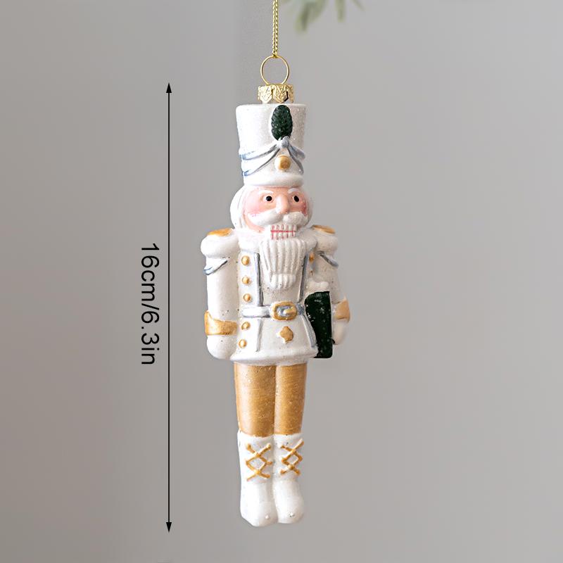 1Pc Christmas Tree Decorations White Nordic Style Pendants Platinum Plastics Multiple Styles