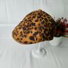 Spring and autumn new retro fashion leopard print forward hat children outdoor travel versatile face little beret tide