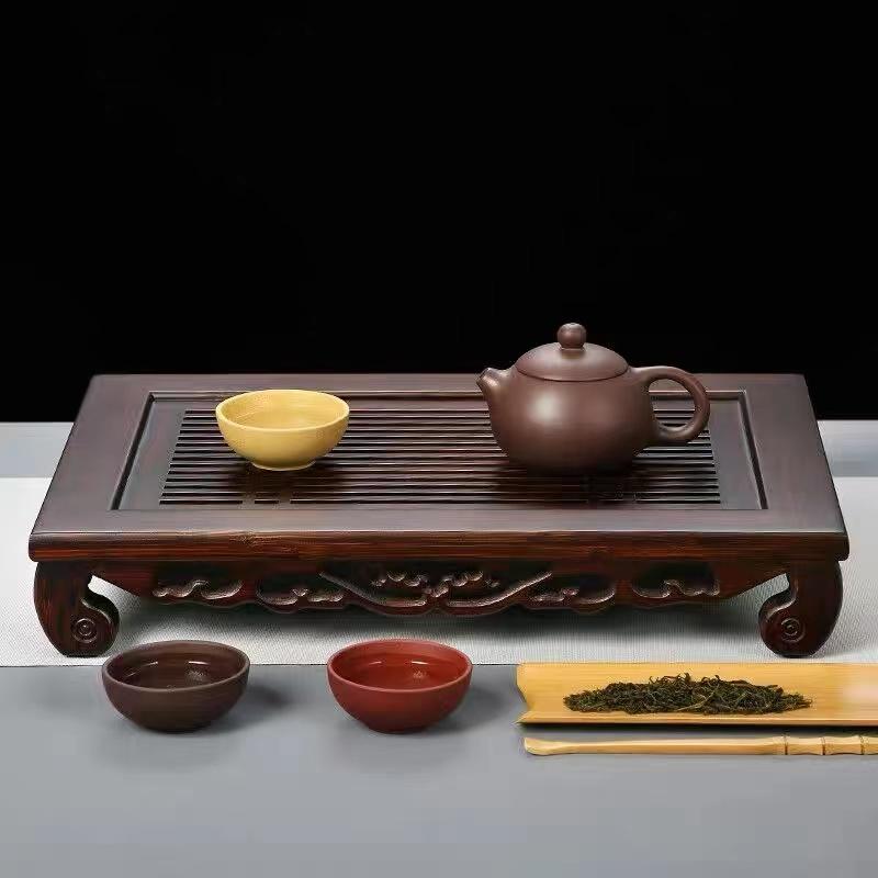 Home New Chinese Bamboo Tray Small Simple Water Storage Kung Fu Tea Set Light Luxury Drainage Tea Sea