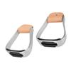 2pcs Silver Horse Riding Stirrups Rubber Anti-Skid Pad Cushioned Stirrups  Horse Riding