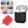 Wireless Headset Protective Cover Silicone Sleeve With Hanging Buckle For Airpods 1/2 Generation