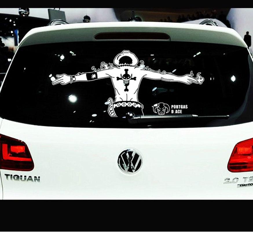 Премиальное качество Цельный Портгас Д. Эйс Наклейка на кузов автомобиля Светоотражающий дизайн для классической привлекательности