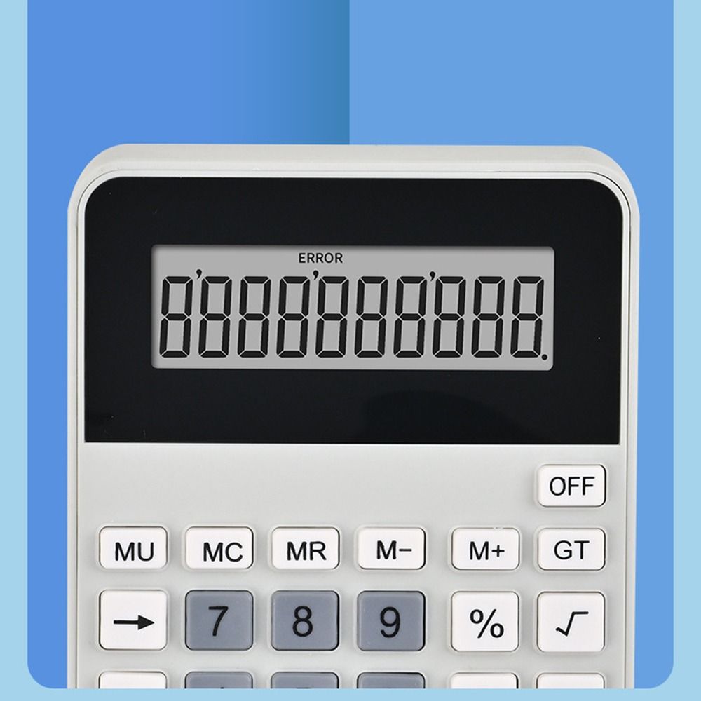 Multifunctional 12 Digits Calculator Battery Powered Efficient Calculation Financial Accounter Calculator Portable Easy To Use