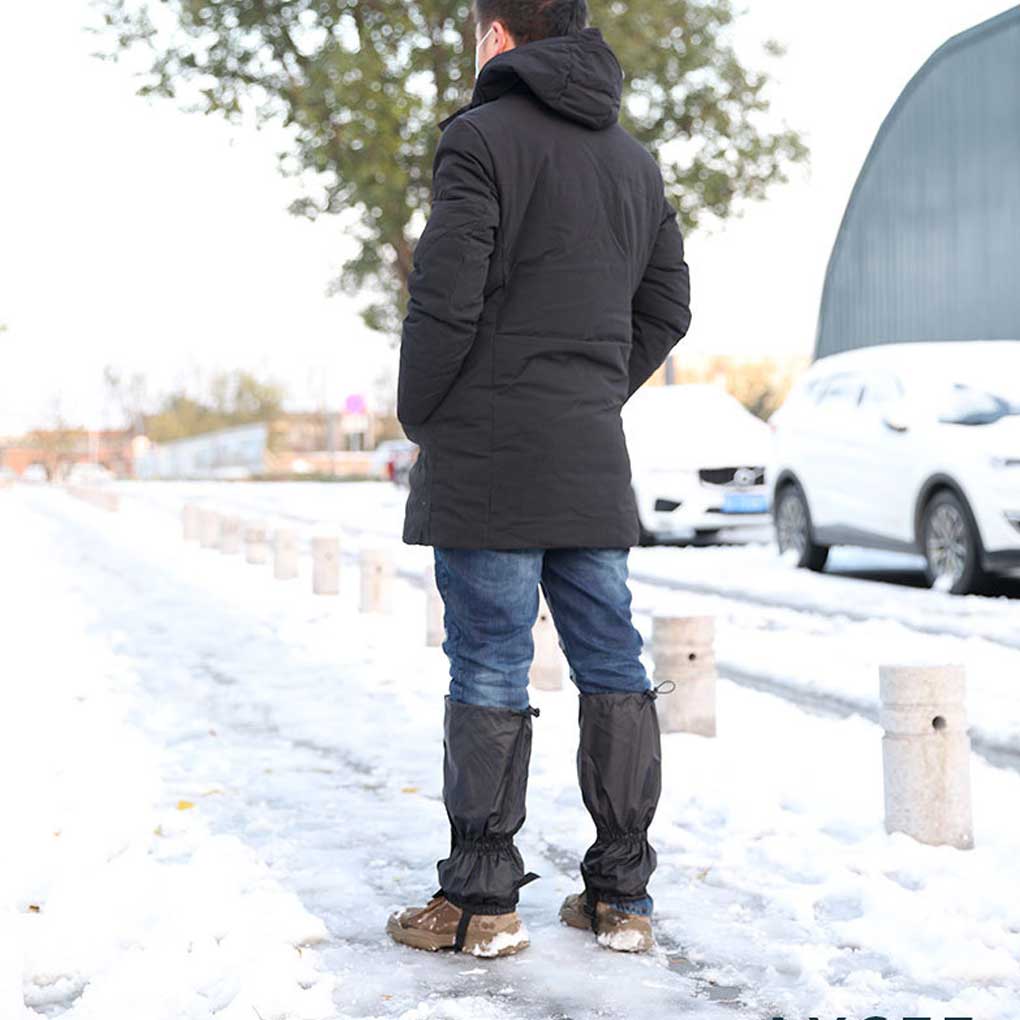 2 Pieces Leg Gaiter Hiking Traveling Trekking Backpacking Polyester Waterproof Leggings Windproof Dustproof Legs Cover