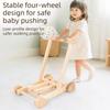 Wheeled Push-Pull Toddler Walking Aid Adjustable Speed Height Hand Push Aid  Indoor Play