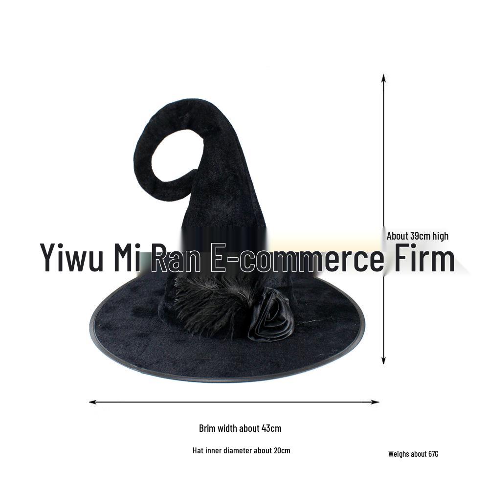 Светящаяся шляпа ведьмы в виде паутины, украшение на Хэллоуин