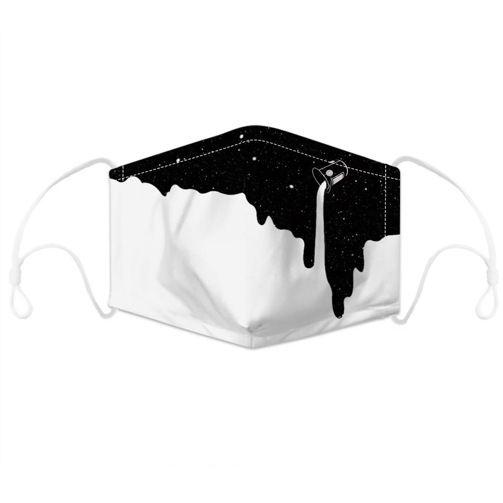 Пылезащитная маска с регулируемым принтом и 5-слойной фильтрацией, дышащая лицевая крышка