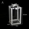 10PC Candy Case PVC Box Transparent Packing Apple Gift Packaging Santa Claus Snowman Elk Reindeer Candy Cake Wedding/Christmas