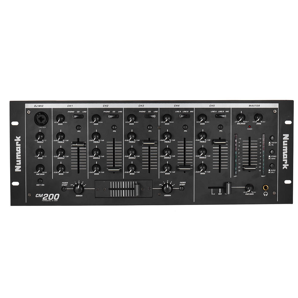 Профессиональный 5-канальный DJ-микшер для монтажа в стойку, стереомикшер, микшерная консоль