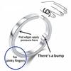 Anti Snore Ring Acupressure Apnea Sleeping Aid Stop Snoring Silver Anti Snore Ring Fashion New Snoring Device 2025