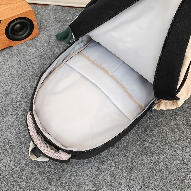 Студенческий цветной контрастный школьный рюкзак большой емкости, студенческий рюкзак средней школы, дорожный рюкзак для мужчин и женщин