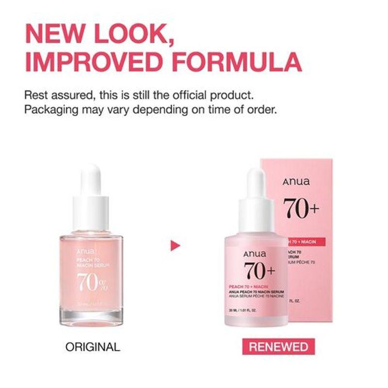 [Anua] *renewal* Peach 70% Niacinamide Serum 30ml