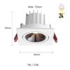 Встроенный светодиодный светильник Downlight Anti-Glare с регулируемым углом наклона 7 Вт 12 Вт COB Anti-Glare встраиваемый потолочный светильник Spotlights