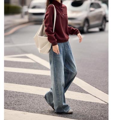 Легкая повседневная водолазка с воротником-стойкой, весенняя новинка, повседневная толстовка с разрезом и дизайном «сплит»