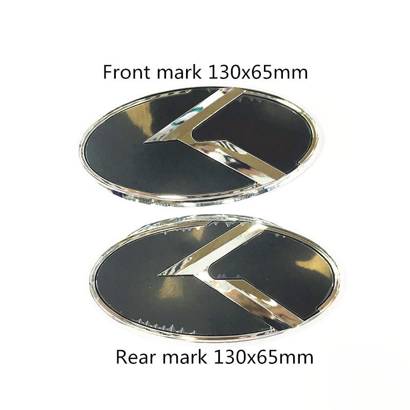 3D Наклейки Эмблемы K Логотип Решетка Радиатора Передняя+Задняя+На руль Колпачки Для KIA K5 2011-2013 Optima Forte 2009-2014