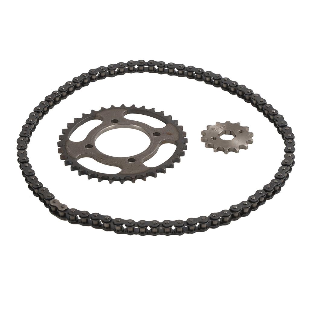 420 14T 36T Передняя Задняя Звездочка Замена Цепи 76 Звеньев Цепь Сталь Алюминиевый Сплав Шестерня Комплект Цепи для Электрического