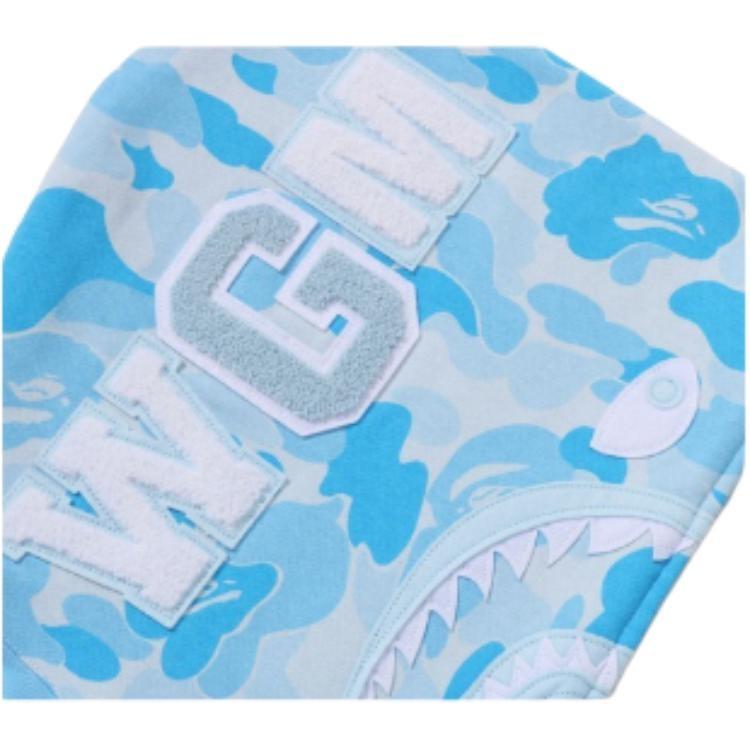 Худи на молнии A Bathing Ape Icy Bape ABC Camo Shark 'Sax' Мужское 0ZXSWM001151Q