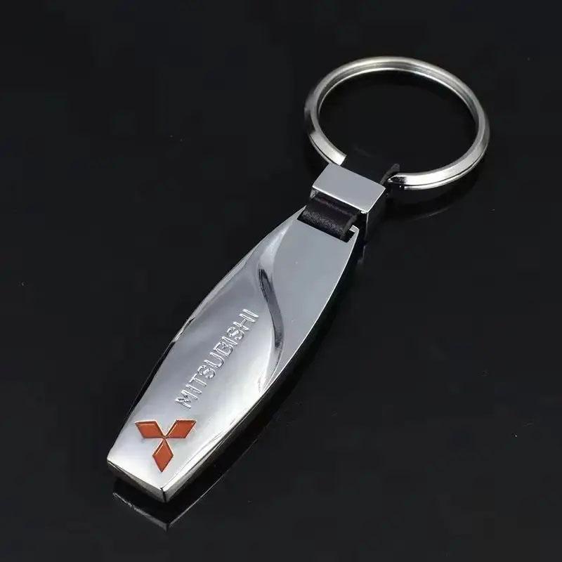 zjdf10 Metal Car Key Chain Holder Keyring Pendant Gift for Mitsubishi ASX L200 EVO Lancer Montero Mirage Pajero Galant Xpander Eclipse