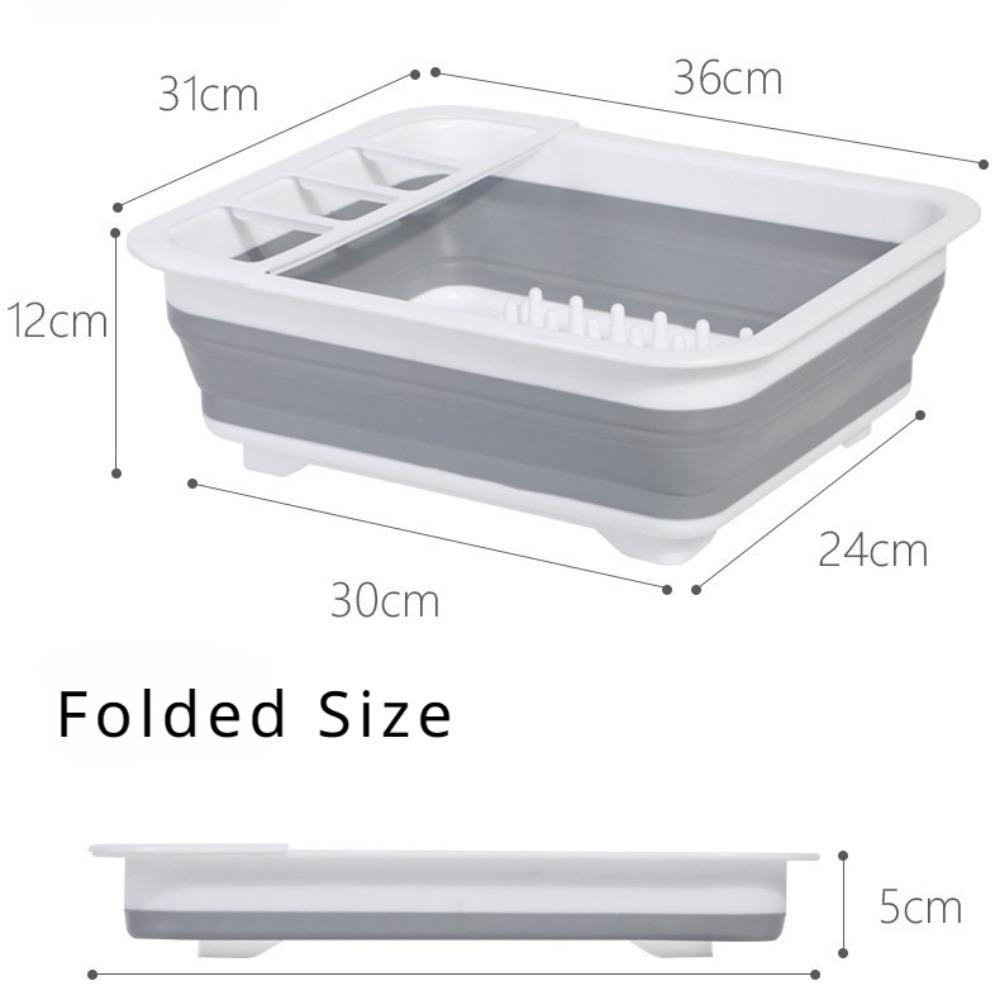 Dish Rack, Kitchen Drain Rack, Foldable Dish Rack, Tableware Storage Folding Rack, Tableware Rack Cup Holder