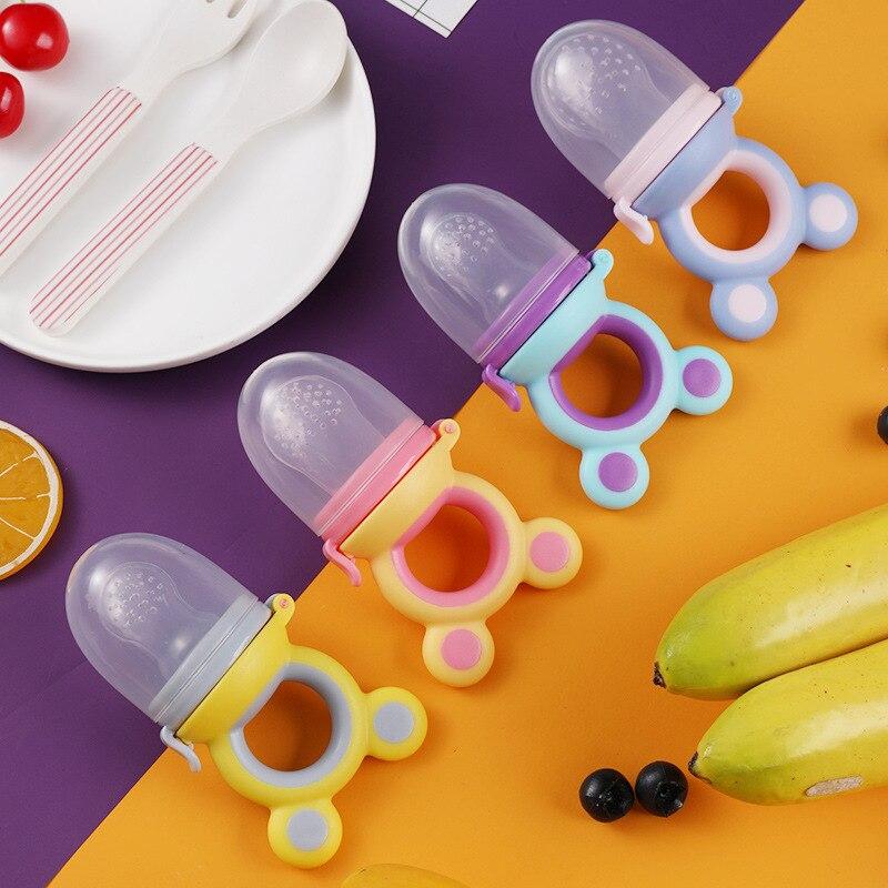 Baby Fruit Vegetable Food Bite Feeder Toddler Eat Extractor Pacifier Auxiliary Food Molars Gum Newborn Soonther Pacifiers