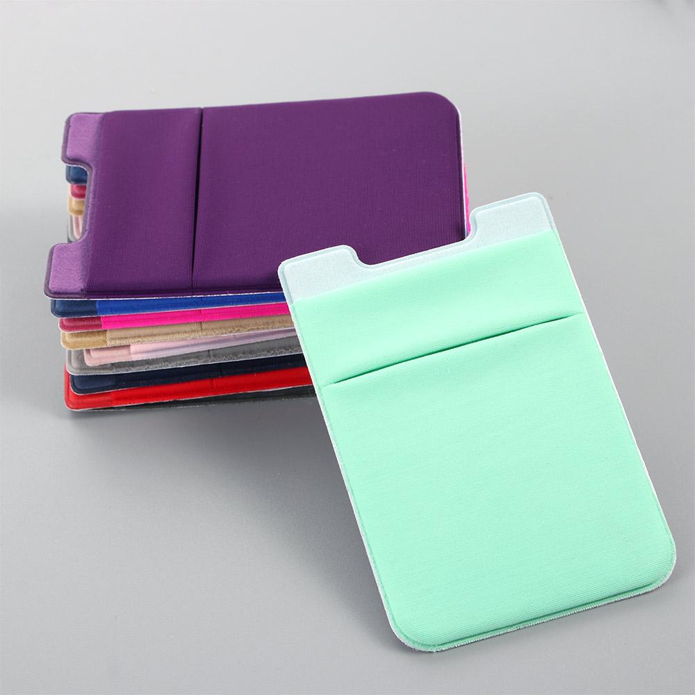 Card Card Sleeve Adhesive Sticker Storage Wallet Mobile Wallet Phone Card Holder Phone Back Pocket