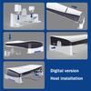 2025 Upgraded Horizontal Stand for PS5 Slim Disc & Digital Gaming Console Accessories with Charging Data USB Hub for PS5 Controller