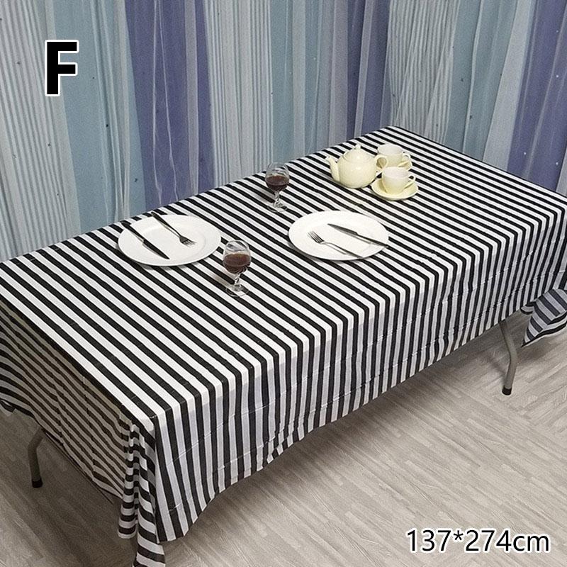 1PC Oil Proof Waterproof Party Supplies Table Cover Tablecloth Table Cloth Plastic Disposable Birthday Party Baby Shower