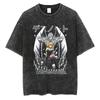 Japan Classic Mystery Deduction Anime Death Note Unisexga Graphic Print Tshirt Unisex Women Oneck Cotton Retro Washed Oversized Tees