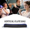 Портативный чехол для инструмента, органайзер из ткани Оксфорд для блокфлейты, водонепроницаемый чехол на молнии для хранения флейты, духового инструмента
