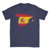 Spain Map Tshirt Unisex Vintage 100 Cotton Tee Shirt O Neck Short Sleeve T Shirts Birthday Present Tops