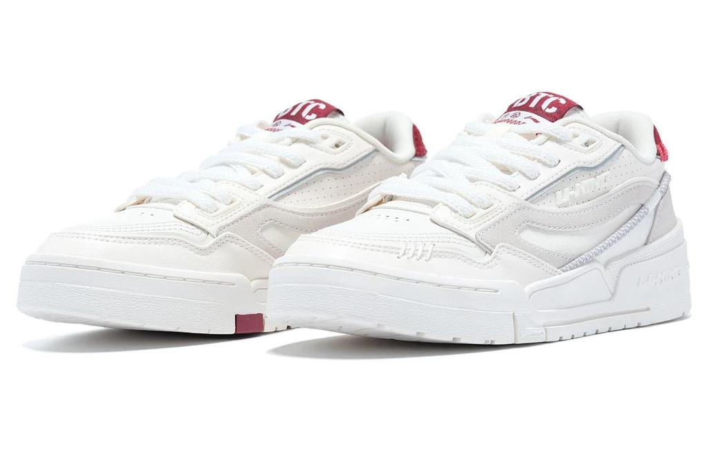 Li Ning 001 BTC Prm Износостойкие Дышащие Низкие Кеды для Скейтборда Женские Бело-Серые AGCT004-3