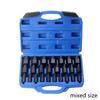Набор экстракторов для удаления поврежденных винтов и болтов, 25 шт., шестигранный хвостовик, держатель экстрактора сломанных болтов, адаптер-головка с кейсом для хранения