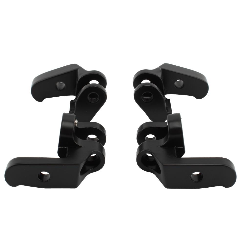 Motorcycle Black Driver Floorboard Relocation Brackets Kit For Harley Touring Road Electra Street Glide Road King Trike 97-2016