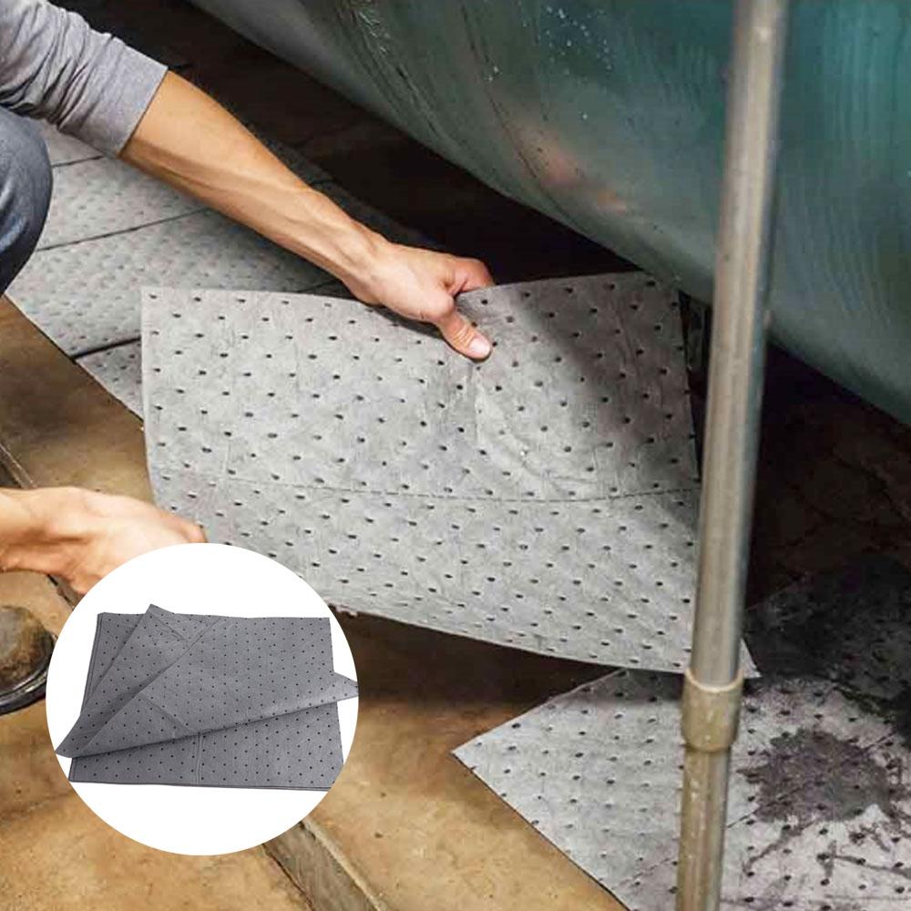5Pcs Absorbent Mat Oil Spill Mat Grey Garage Floor Mat Shearable Oil Absorbent Pads  Under Car