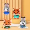 Зверополис Микро Алмазные Строительные Блоки Мультяшная Фигурка Игрушка - Образовательная и Ручная Работа