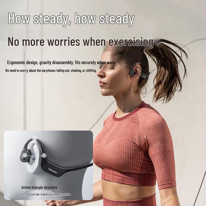 Спортивная Bluetooth-гарнитура Philips TAA6609 с костной проводимостью