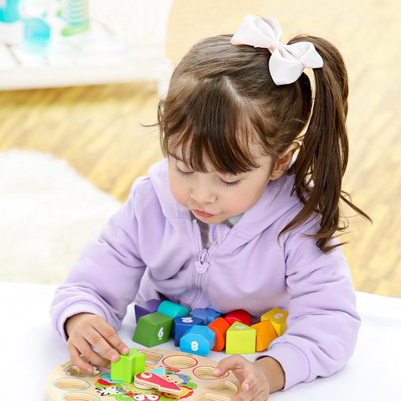 Конструктор Часы Игрушка для Детей / Цифровая Образовательная Игрушка для Раннего Обучения / Набор Бусин для Распознавания Времени