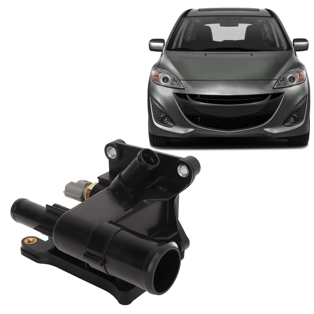 Engine Coolant Thermostat Housing Replacement  LF941517Z Coolant Water Outlet Flange High Strength for  3 5 6 CX-7